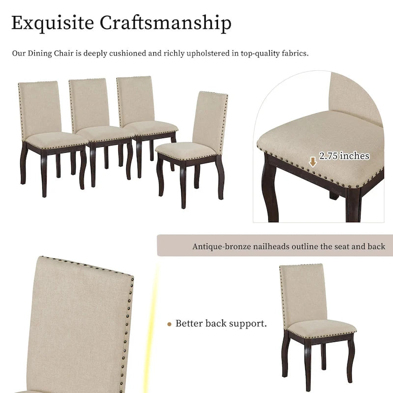 Set da pranzo allungabile 5 pezzi con sedie imbottite