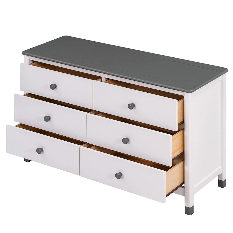 Cassettiera in Legno Merax con 6 Cassetti
