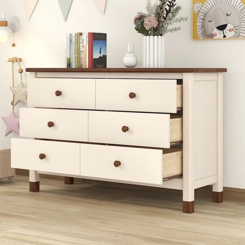 Cassettiera in Legno Merax con 6 Cassetti