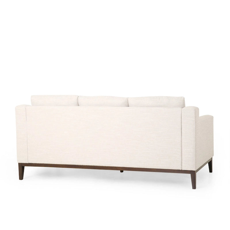 Divano contemporaneo a 3 posti in tessuto Elliston con cuscini decorativi di Christopher Knight Home