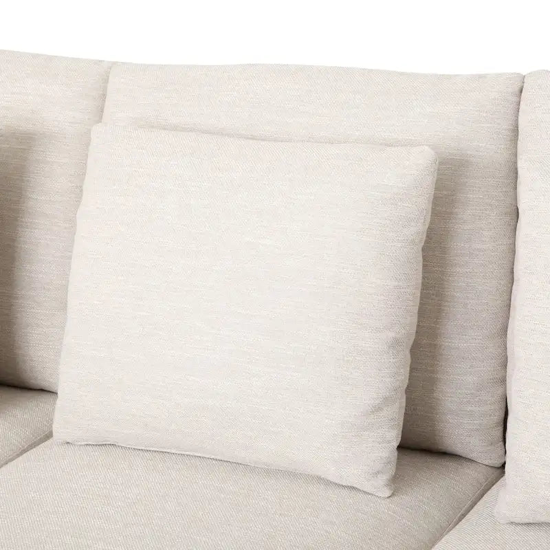 Divano contemporaneo a 3 posti in tessuto Elliston con cuscini decorativi di Christopher Knight Home