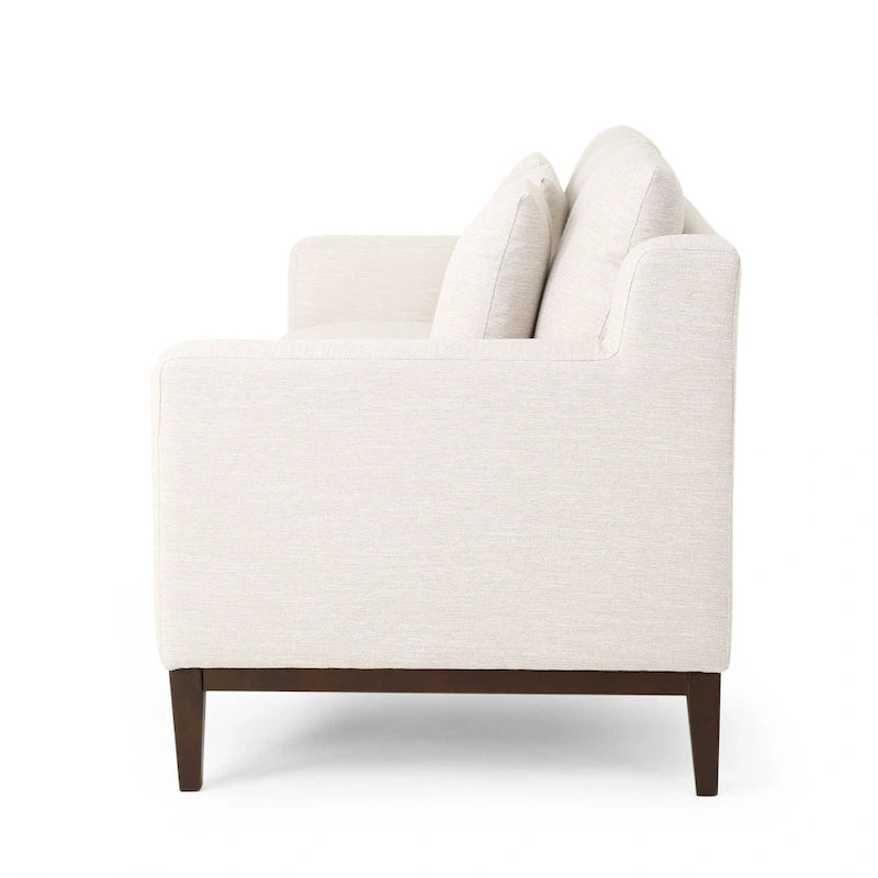 Divano contemporaneo a 3 posti in tessuto Elliston con cuscini decorativi di Christopher Knight Home
