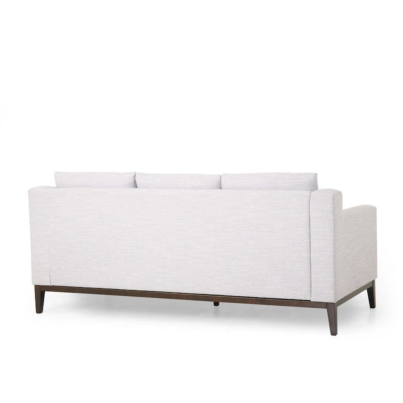 Divano contemporaneo a 3 posti in tessuto Elliston con cuscini decorativi di Christopher Knight Home