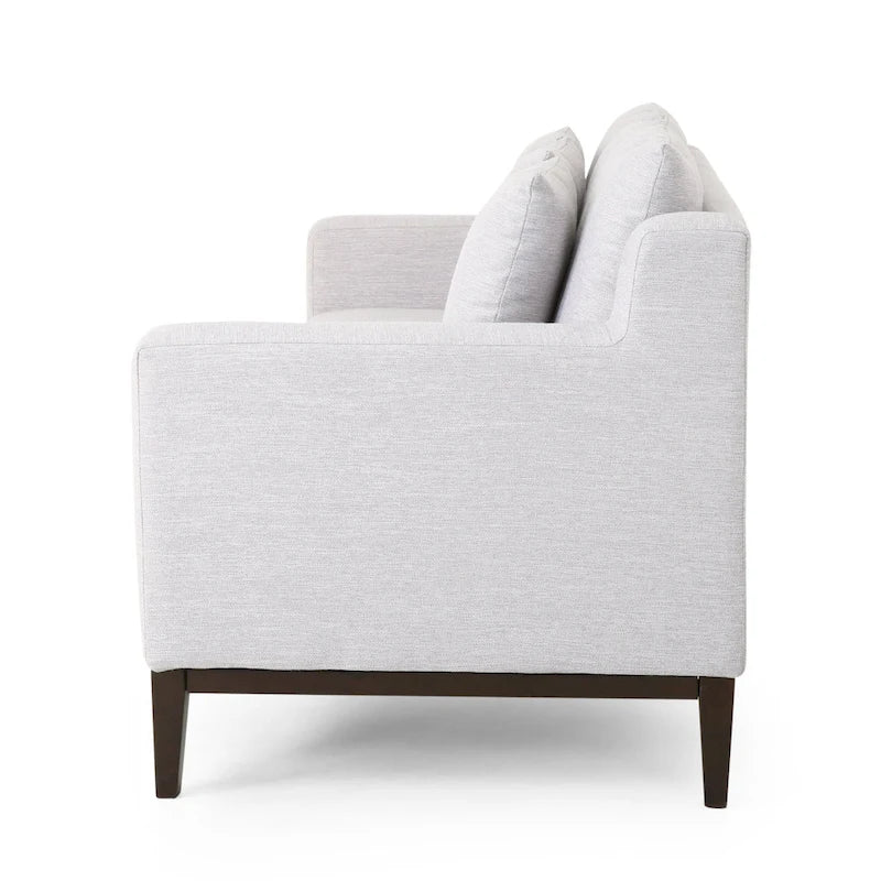 Divano contemporaneo a 3 posti in tessuto Elliston con cuscini decorativi di Christopher Knight Home