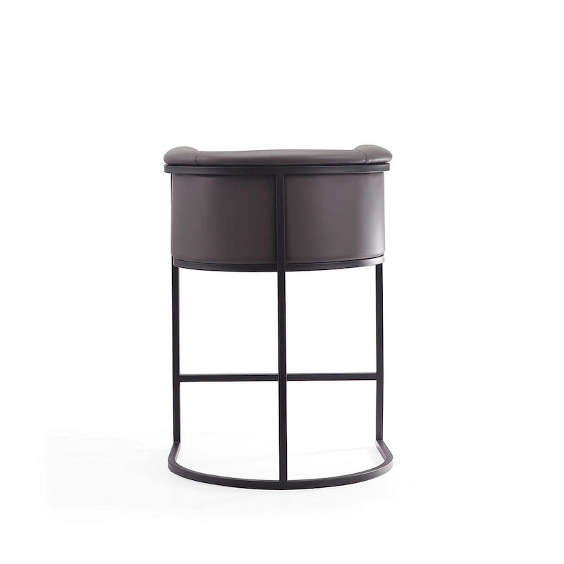 Sgabello da bar Manhattan Comfort Cosmopolitan da 85,8 cm in metallo nero, altezza bancone (set da 3)