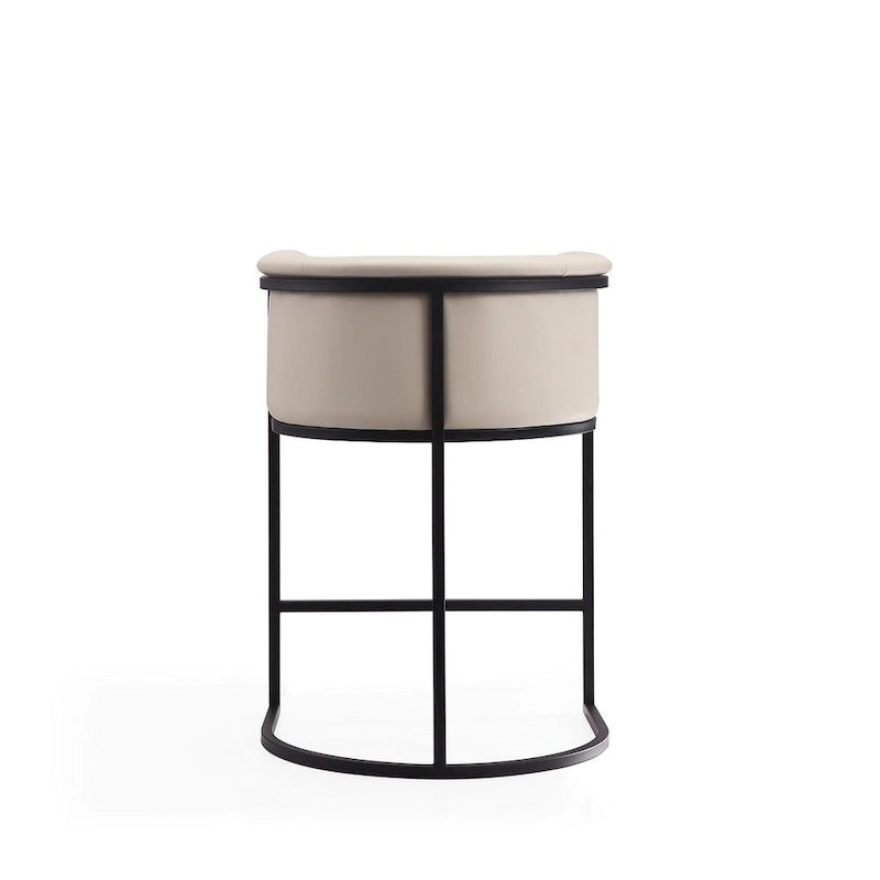 Sgabello da bar Manhattan Comfort Cosmopolitan da 85,8 cm in metallo nero, altezza bancone (set da 3)