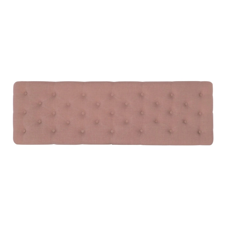 Panca capitonné rosa Copper Grove Pereislav da 62 pollici