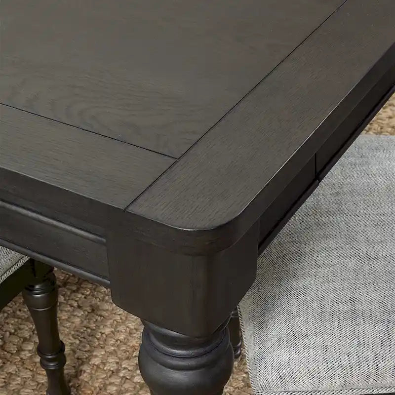 Tavolo da pranzo in legno Steve Silver Lockwood da 80 pollici - Grigio