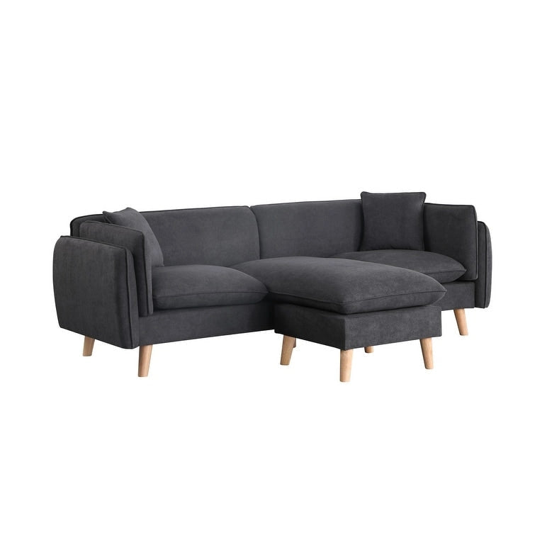 Divano Sezionale con Chaise-longue in Tessuto Brayden