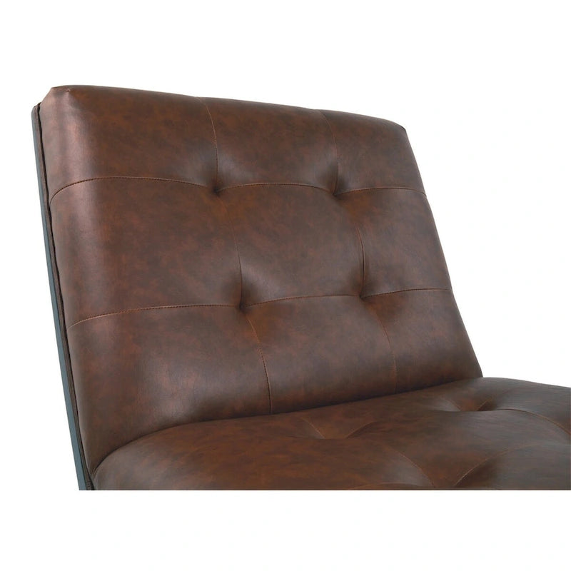Poltrona accent Sidewinder casual in similpelle