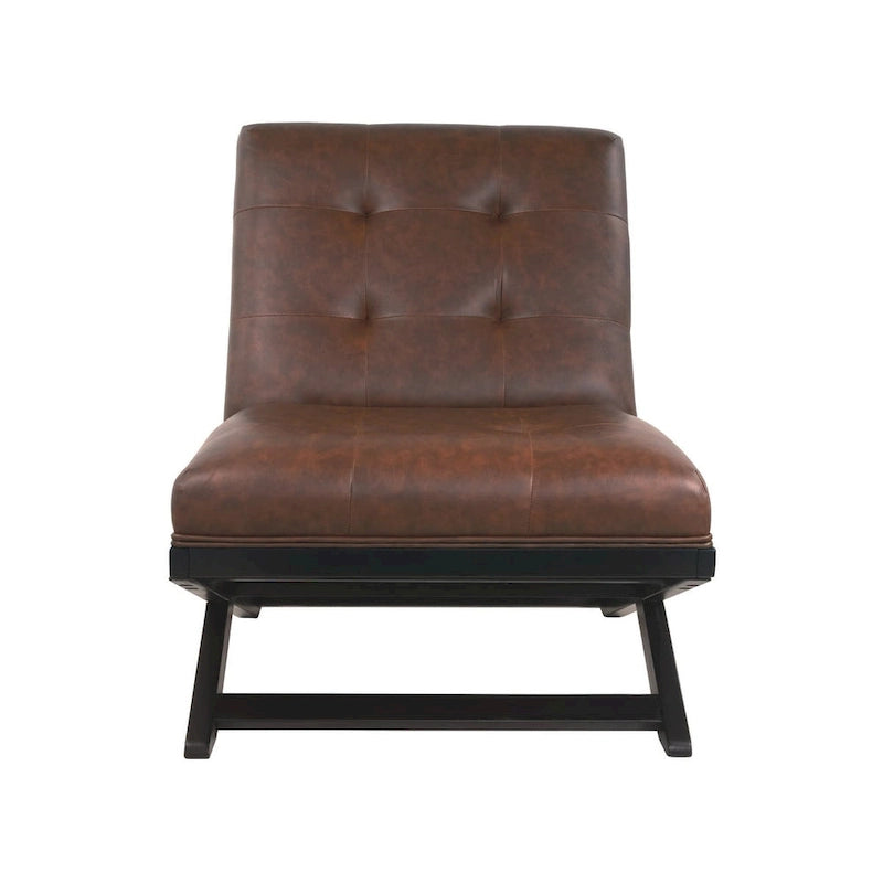 Poltrona accent Sidewinder casual in similpelle
