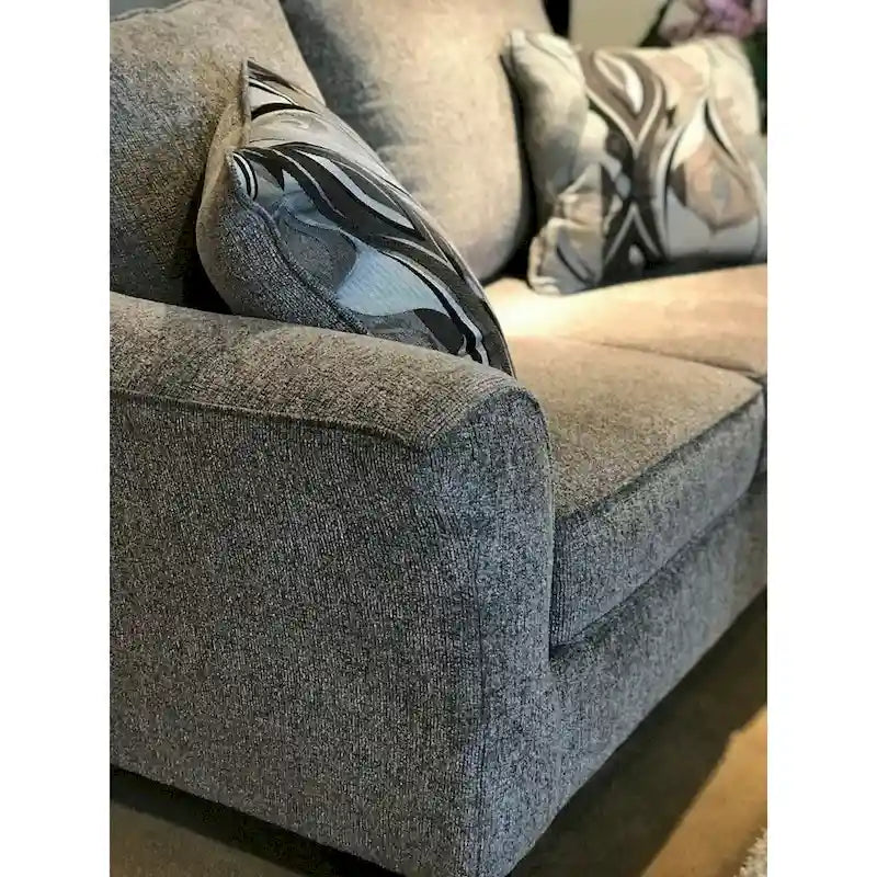 Divanetto Roundhill Furniture Camero in Tessuto con Cuscini sullo Schienale