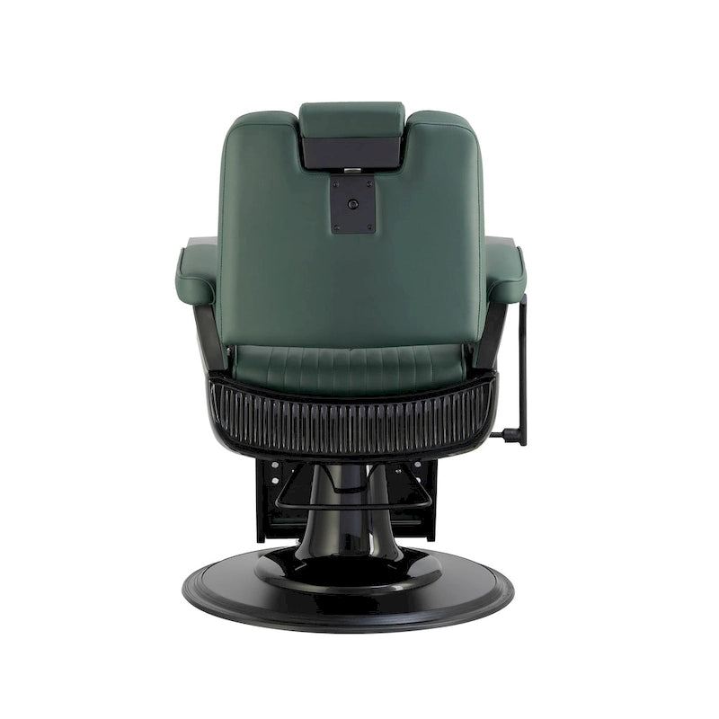 Green Heavy-Duty Reclining Barber Chair