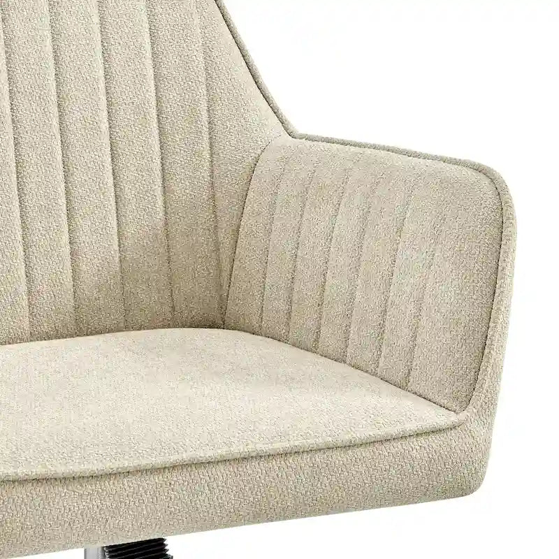 Fabric Swivel Office Arm Chair with Caster Wheels