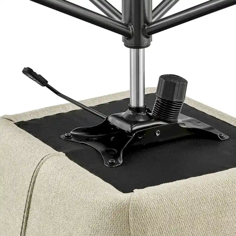 Fabric Swivel Office Arm Chair with Caster Wheels