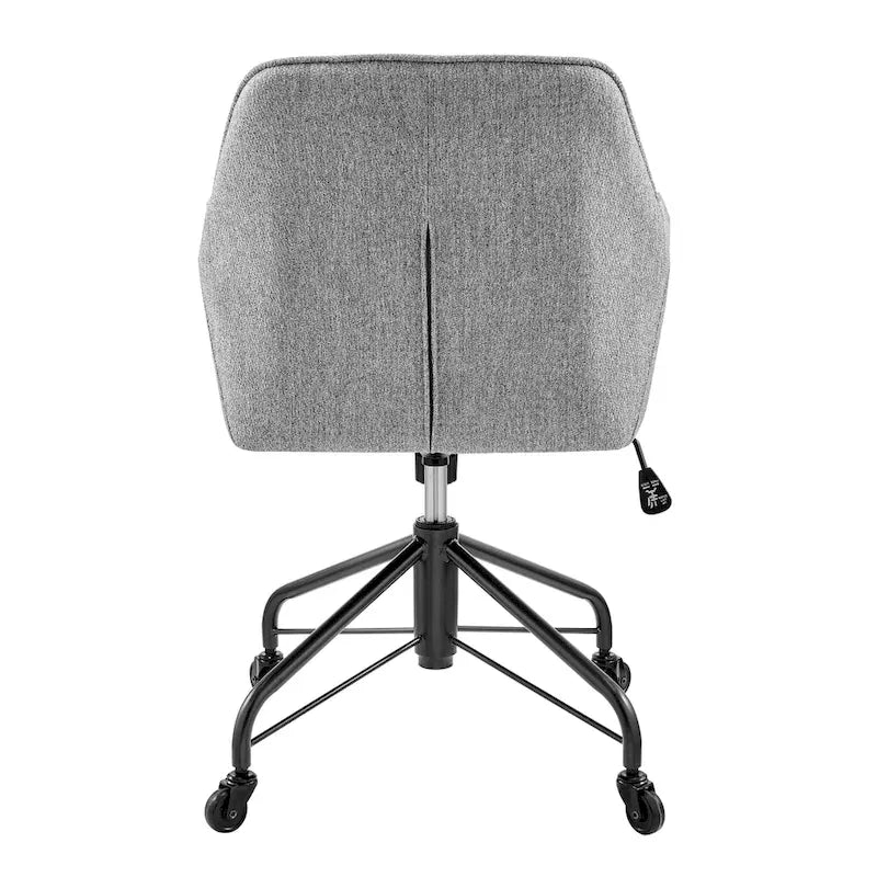 Fabric Swivel Office Arm Chair with Caster Wheels