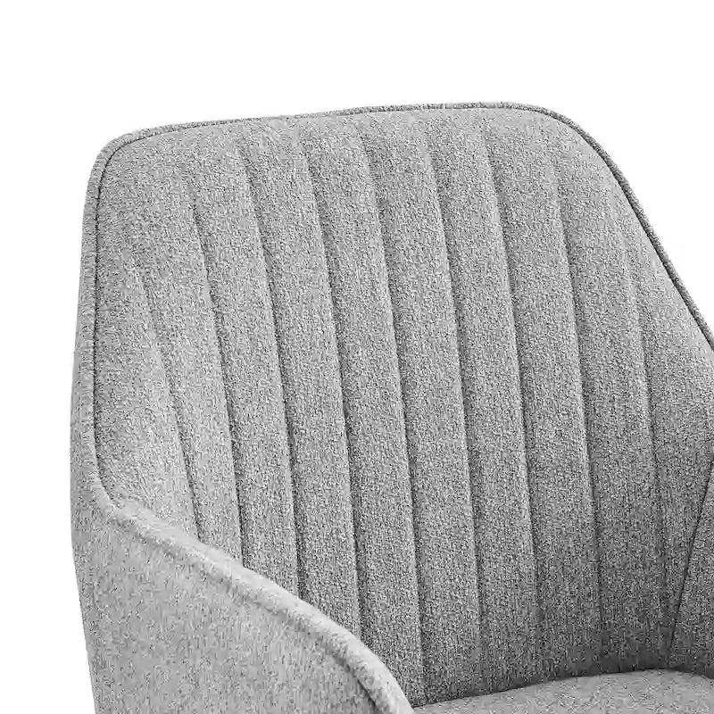 Fabric Swivel Office Arm Chair with Caster Wheels