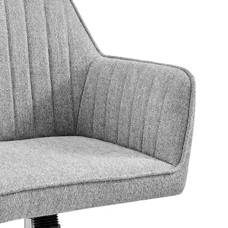 Fabric Swivel Office Arm Chair with Caster Wheels