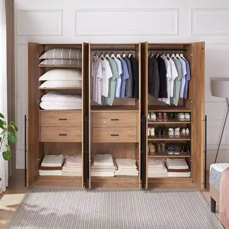 Manhattan Comfort Lee Armadio Guardaroba a 3 Moduli Indipendenti Moderno