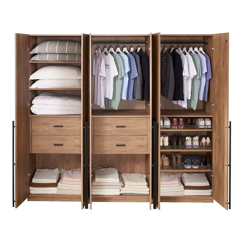 Manhattan Comfort Lee Armadio Guardaroba a 3 Moduli Indipendenti Moderno
