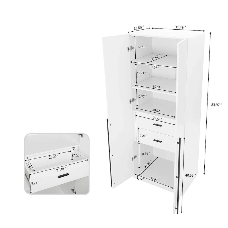 Manhattan Comfort Lee Armadio Guardaroba a 3 Moduli Indipendenti Moderno