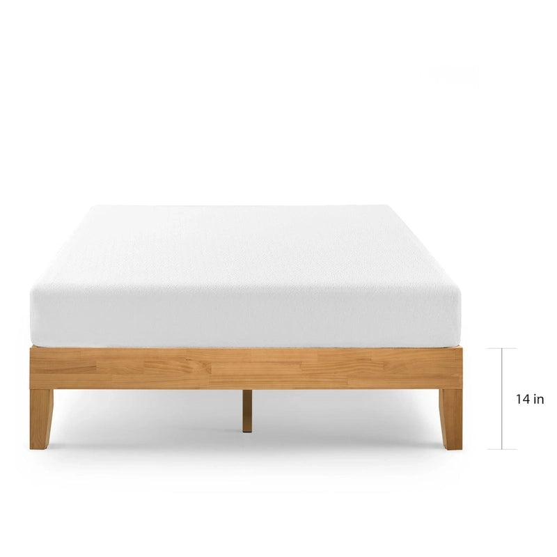 Priage by Zinus Deluxe Letto a piattaforma in legno massello di pino da 14 pollici