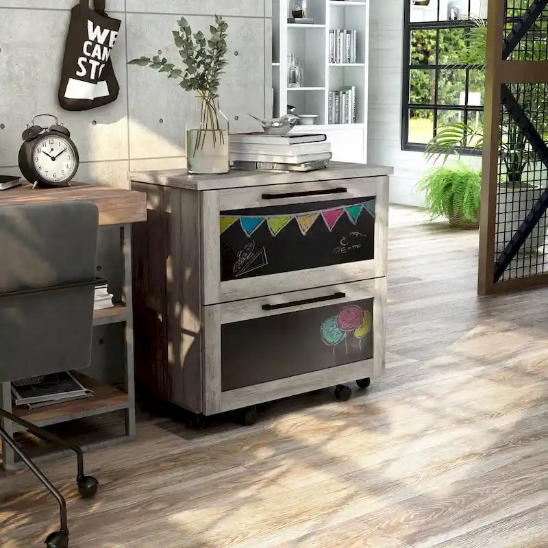 Classificatore a 2 cassetti DH BASIC Rustic Grey di Denhour