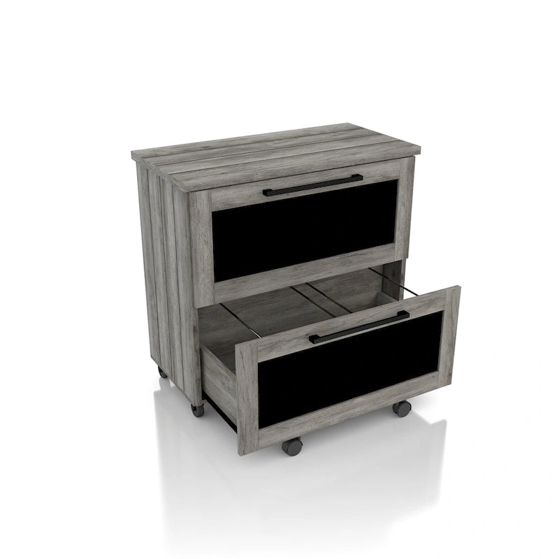 Classificatore a 2 cassetti DH BASIC Rustic Grey di Denhour
