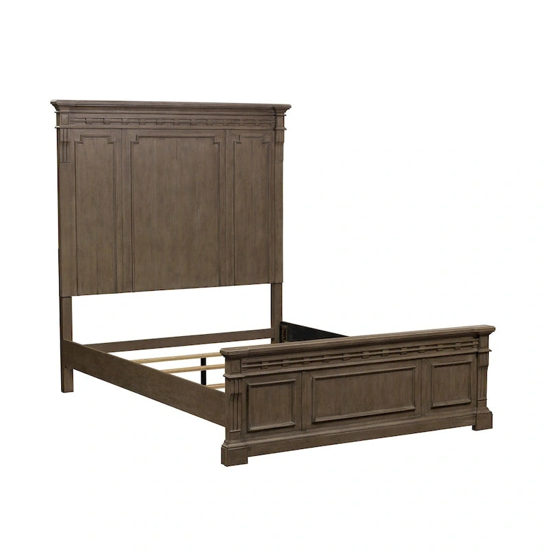 Letto a pannelli Town & Country color tortora polveroso