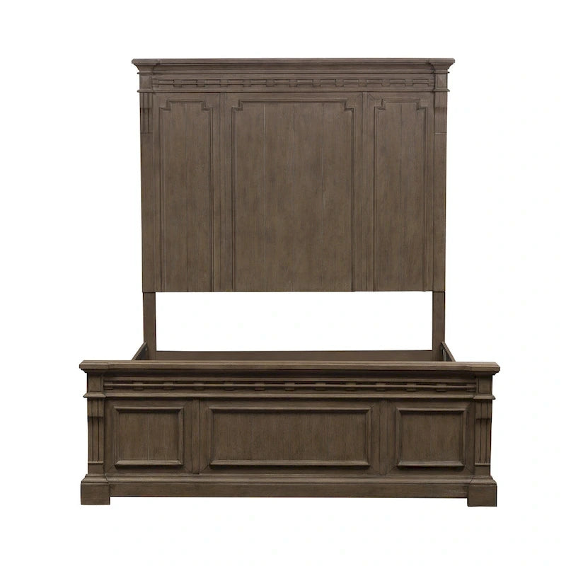 Letto a pannelli Town & Country color tortora polveroso