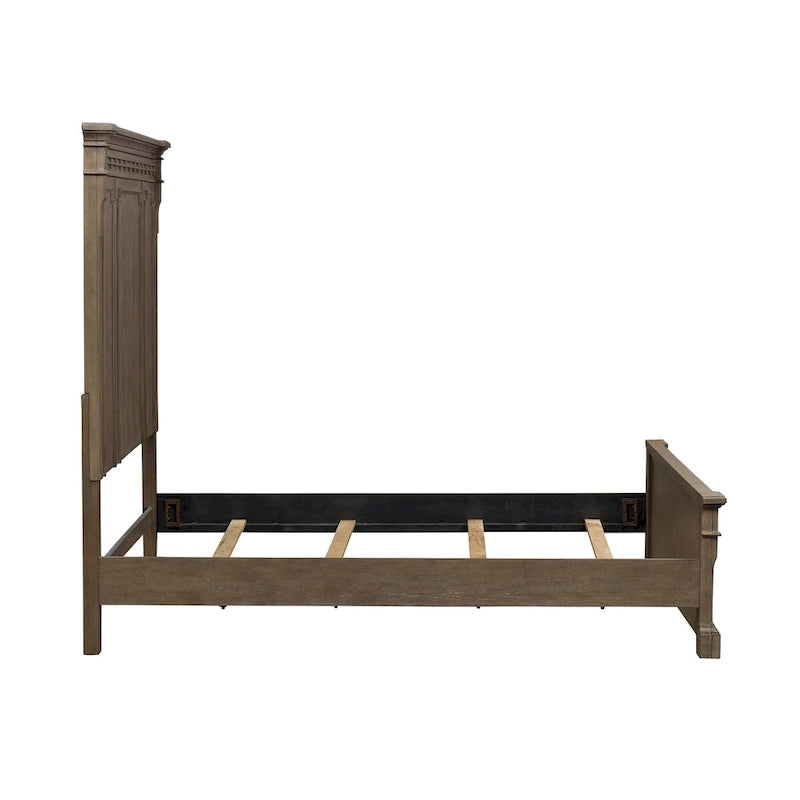 Letto a pannelli Town & Country color tortora polveroso