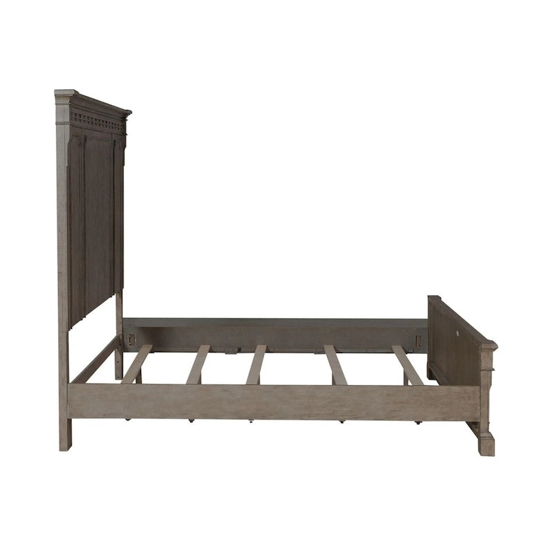 Letto a pannelli Town & Country color tortora polveroso