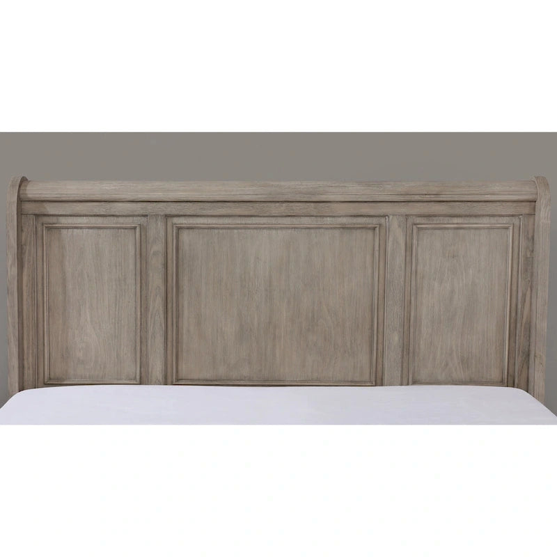 Set letto a slitta con contenitore e comò a 2 pezzi in legno grigio transizionale Nahkohe di Furniture of America