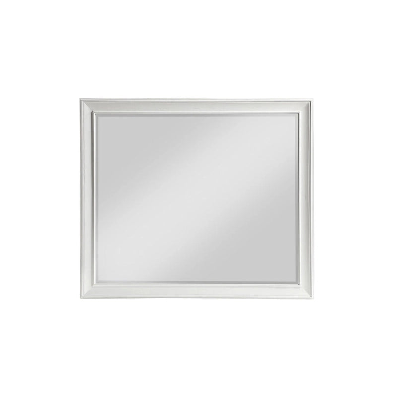Camera da letto moderna a pannelli bianca a 6 pezzi Leo