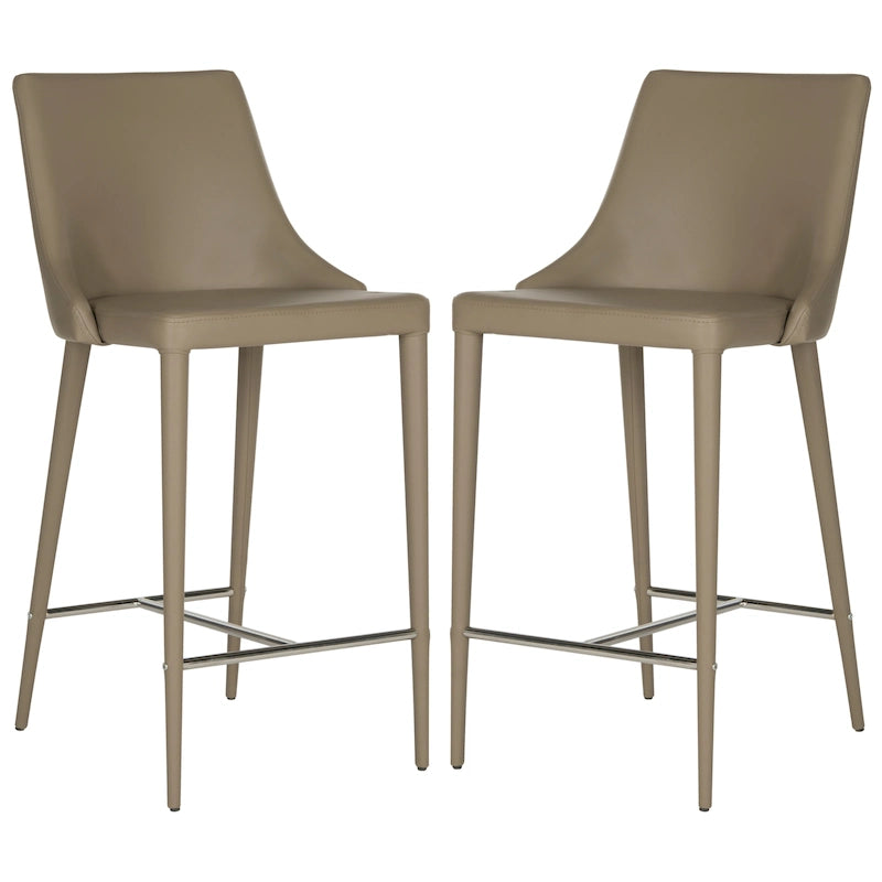 SAFAVIEH Soledad Sgabello da 66 cm bianco (set da 2) - 22,9 x 18,9 x 37,4 - 23Lx19Px37A
