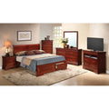 Letto Matrimoniale Contenitore in Legno con Pannello Luigi Filippo