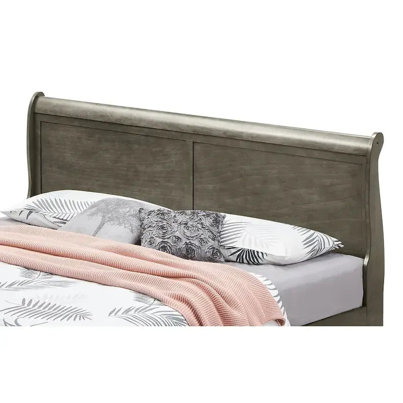 Letto Matrimoniale Contenitore in Legno con Pannello Luigi Filippo