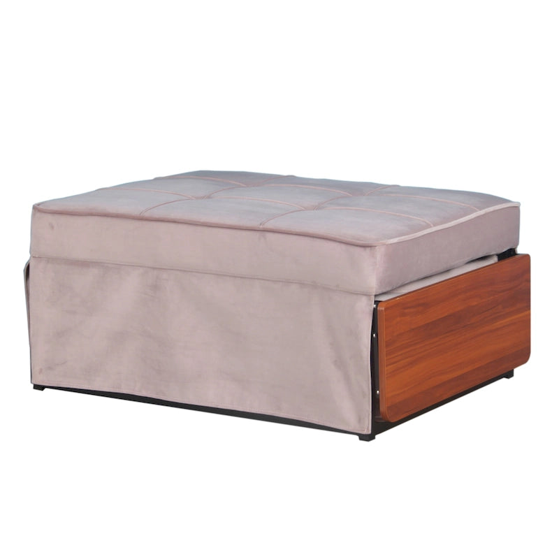 Poggiapiedi/futon convertibile assemblato Hattie di Furniture of America