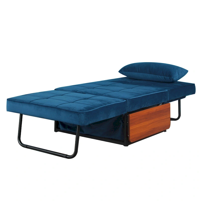Poggiapiedi/futon convertibile assemblato Hattie di Furniture of America