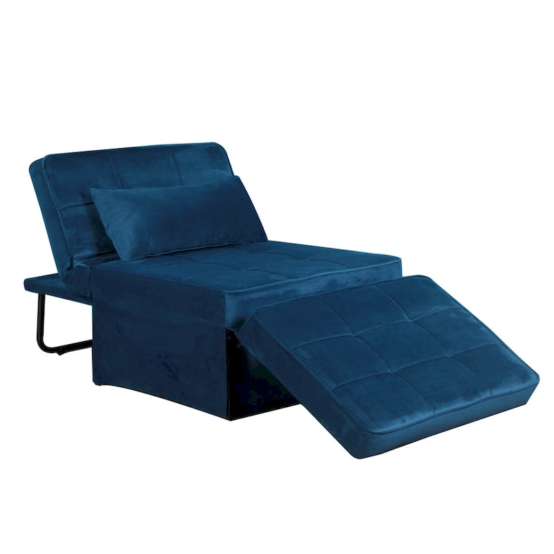 Poggiapiedi/futon convertibile assemblato Hattie di Furniture of America