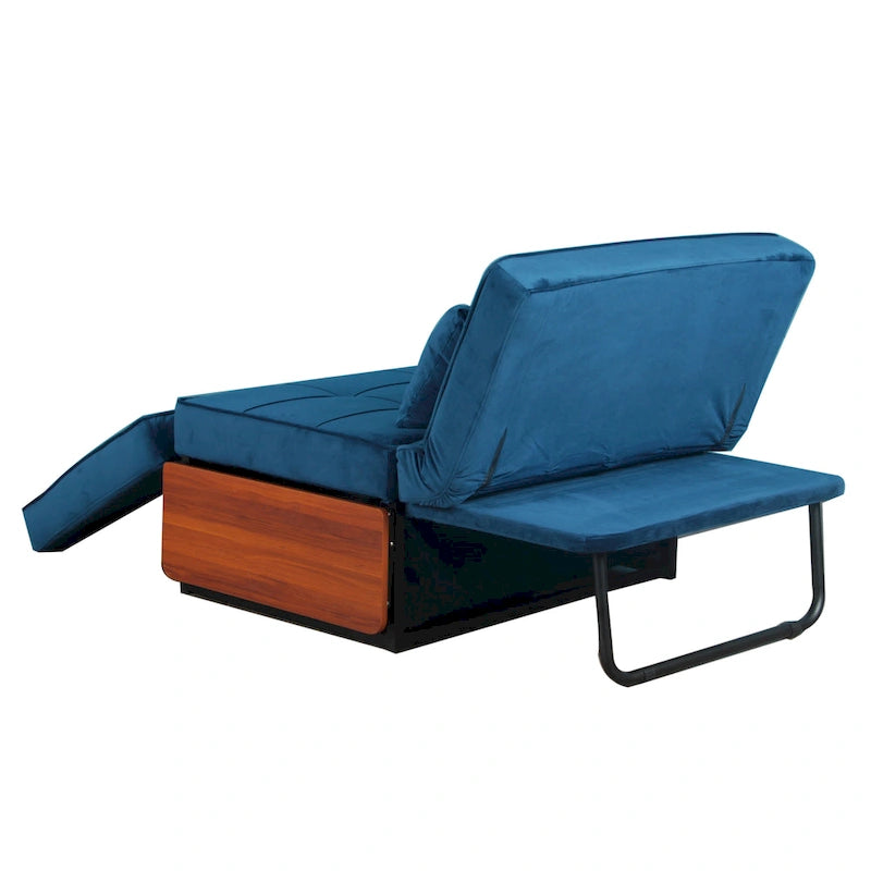 Poggiapiedi/futon convertibile assemblato Hattie di Furniture of America
