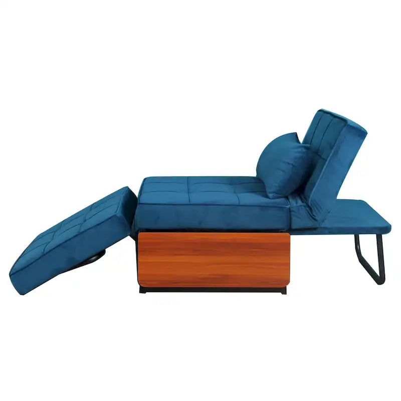 Poggiapiedi/futon convertibile assemblato Hattie di Furniture of America