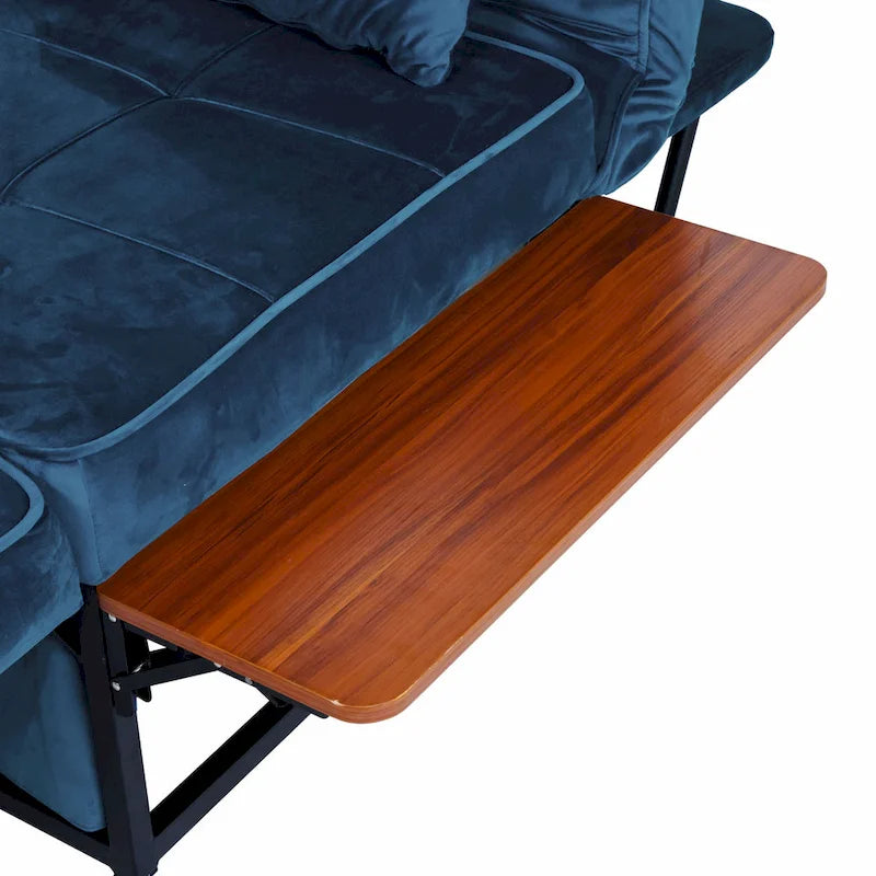 Poggiapiedi/futon convertibile assemblato Hattie di Furniture of America