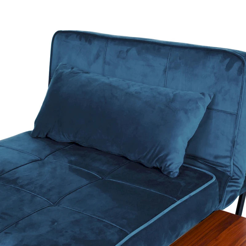 Poggiapiedi/futon convertibile assemblato Hattie di Furniture of America