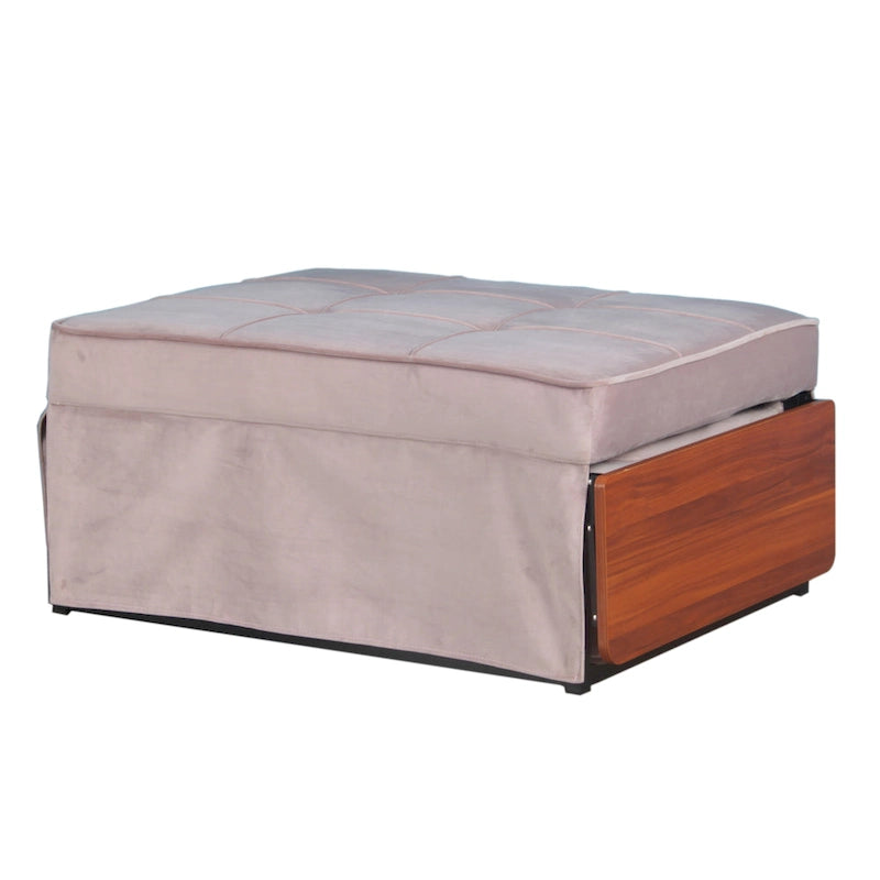 Poggiapiedi/futon convertibile assemblato Hattie di Furniture of America