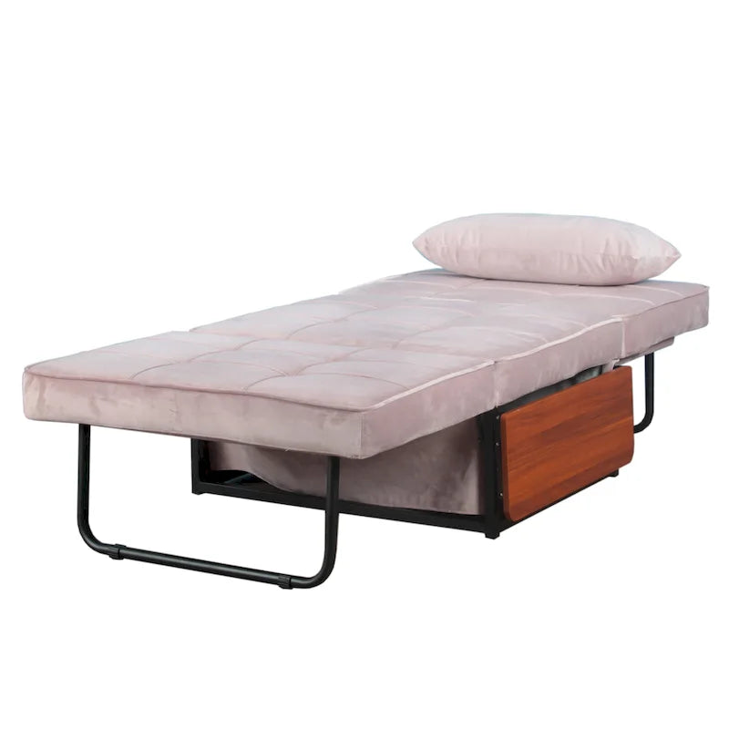 Poggiapiedi/futon convertibile assemblato Hattie di Furniture of America