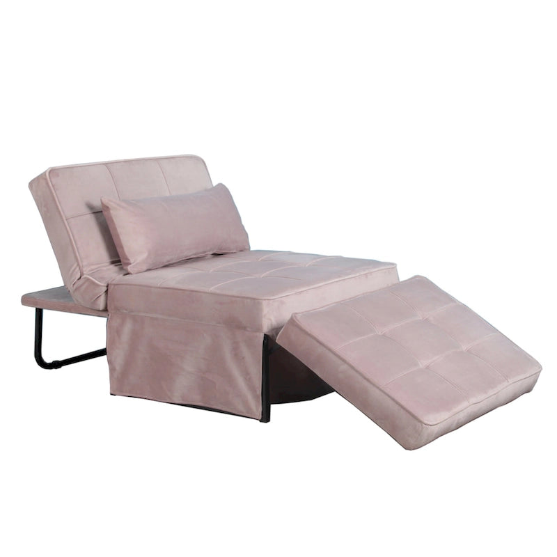 Poggiapiedi/futon convertibile assemblato Hattie di Furniture of America