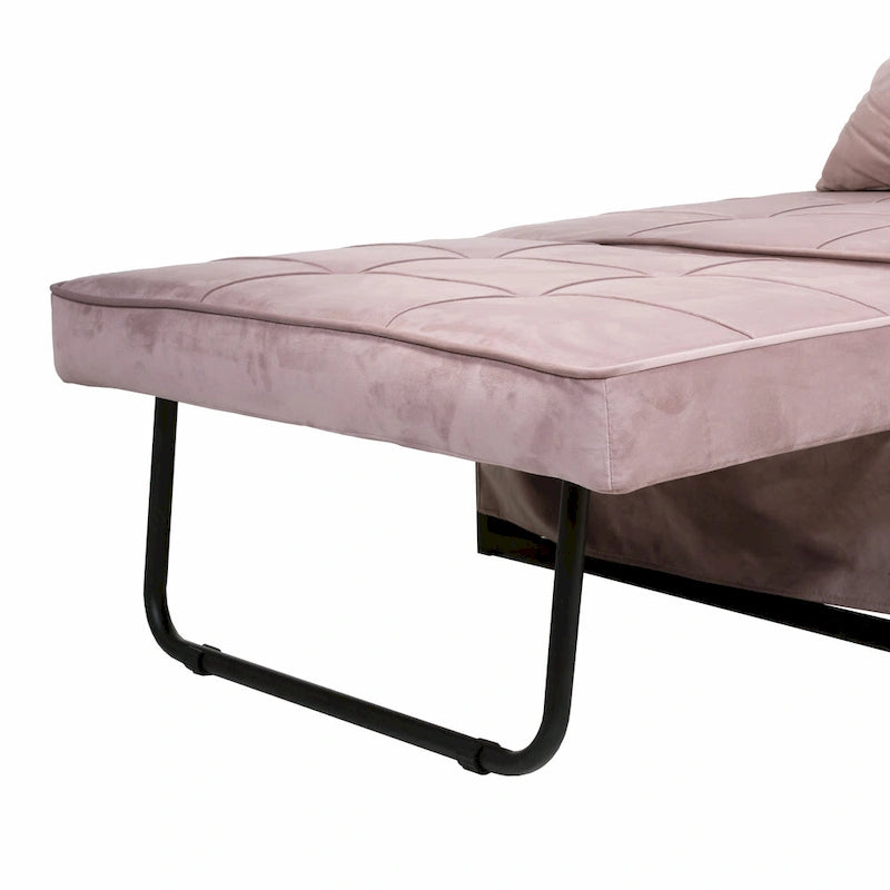 Poggiapiedi/futon convertibile assemblato Hattie di Furniture of America