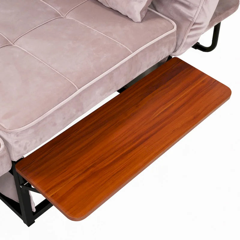 Poggiapiedi/futon convertibile assemblato Hattie di Furniture of America