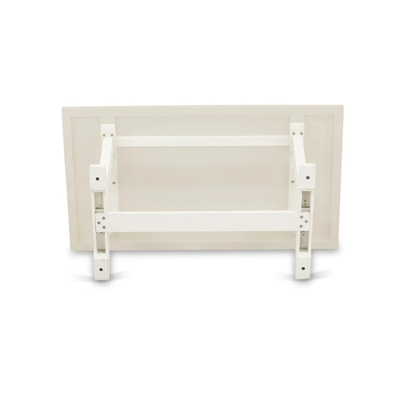 Set da tavolo da pranzo East West Furniture - un tavolo in legno e sedie Parsons in tessuto di lino crema, bianco lino (opzioni di pezzi)